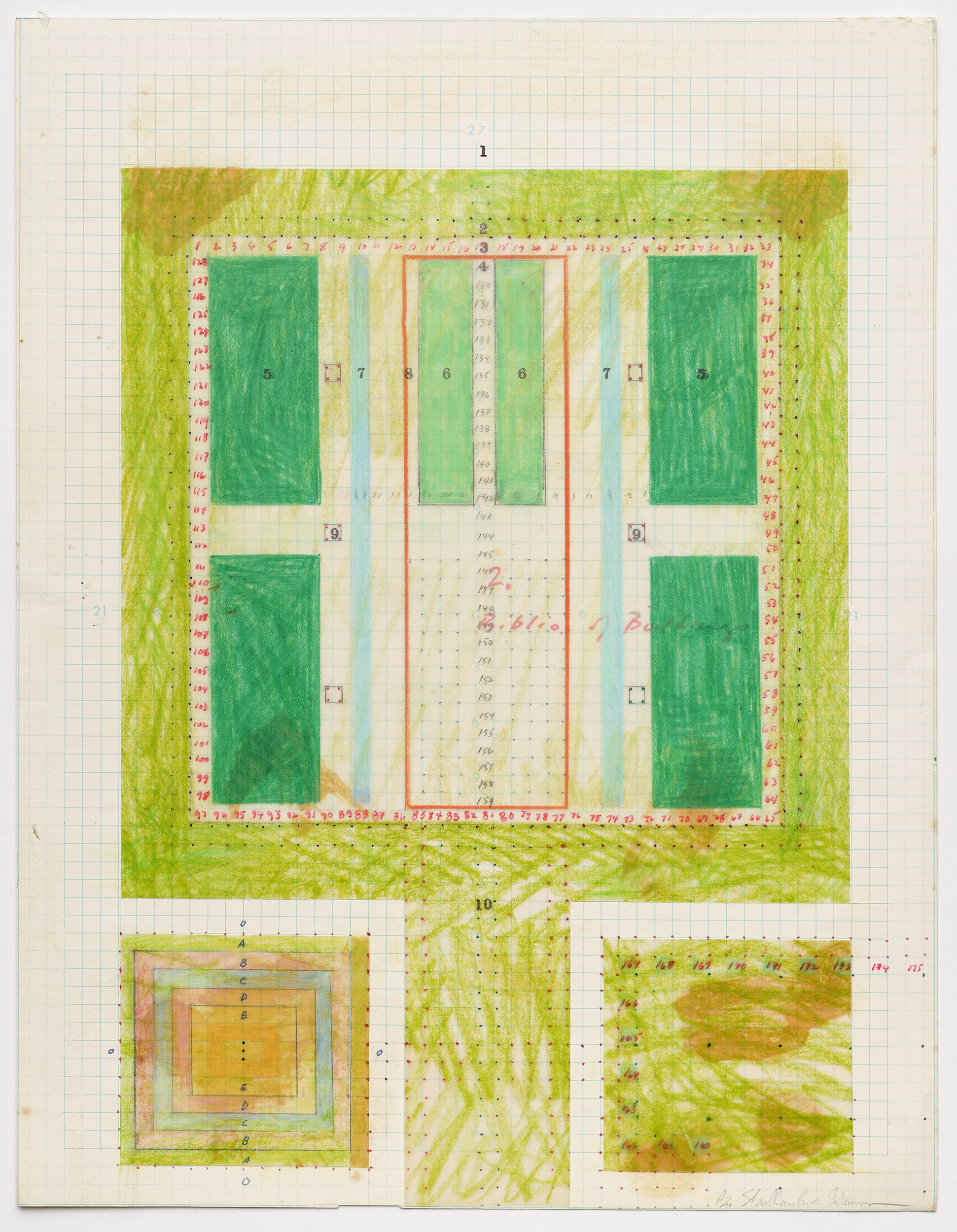 Drawing by Barbara Stauffacher Solomon