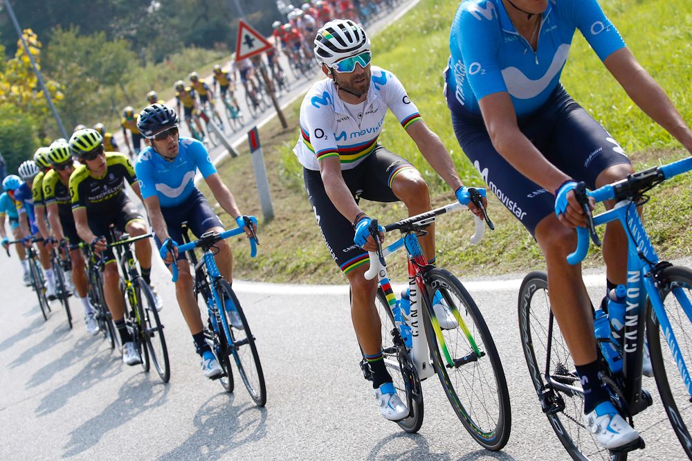 Alejandro Valverde finished 11th in Il Lombardia
