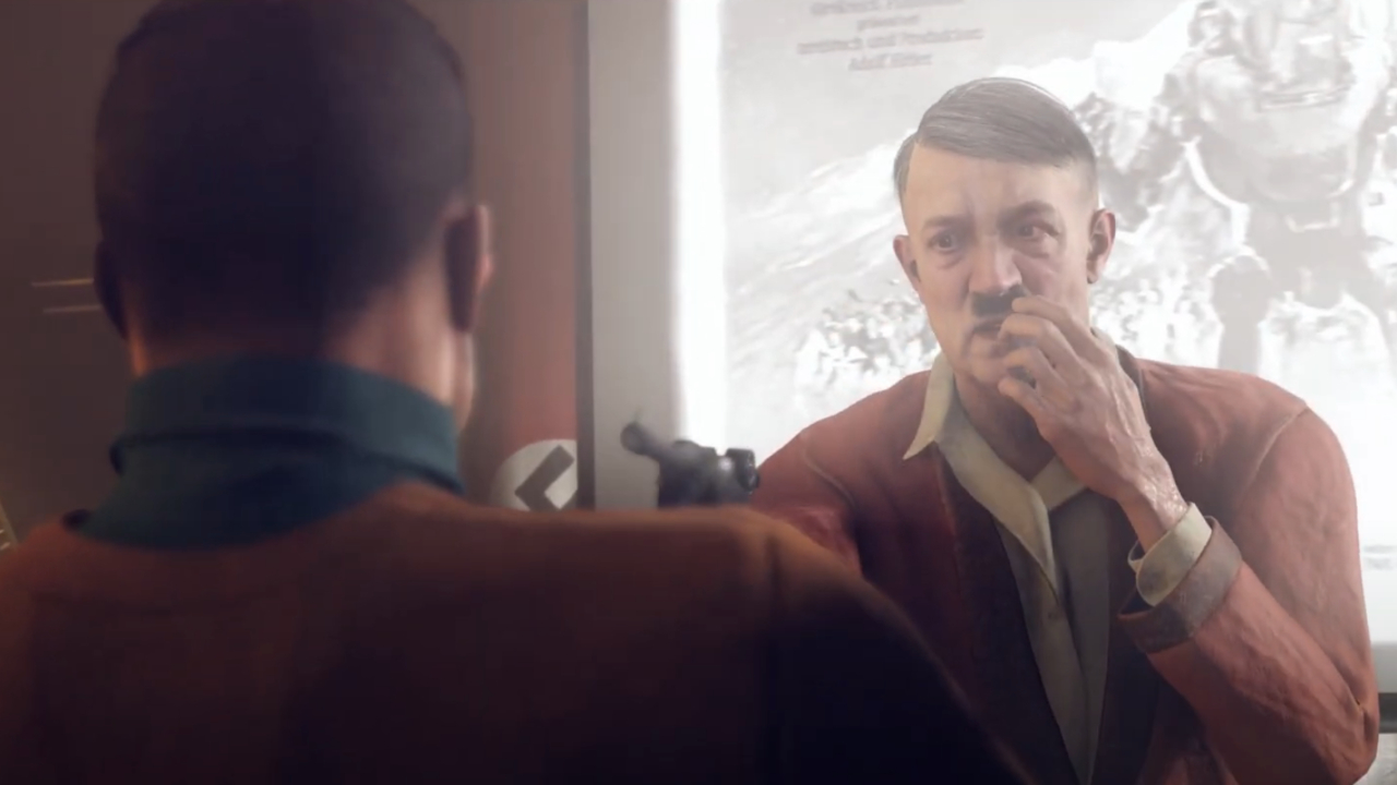 Hitler in Wolfenstein II: The New Colossus