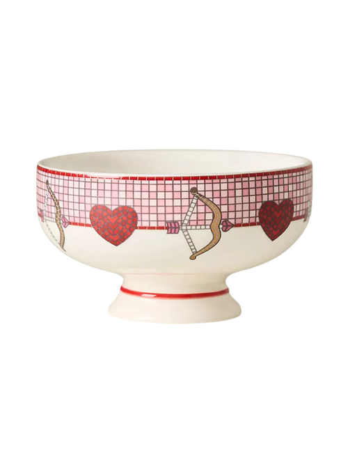 The Bistro Tile Stoneware Nut Bowl: Valentine's Edition