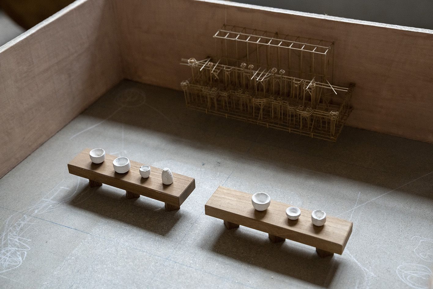 studio mumbai exhibition architectural model