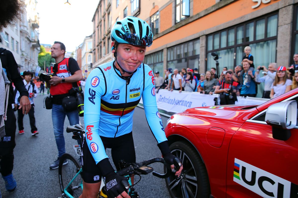 Ann-Sophie Duyck (Belgium) after the race