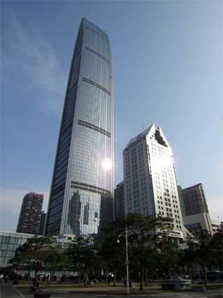 KK100, Shenzhen road view