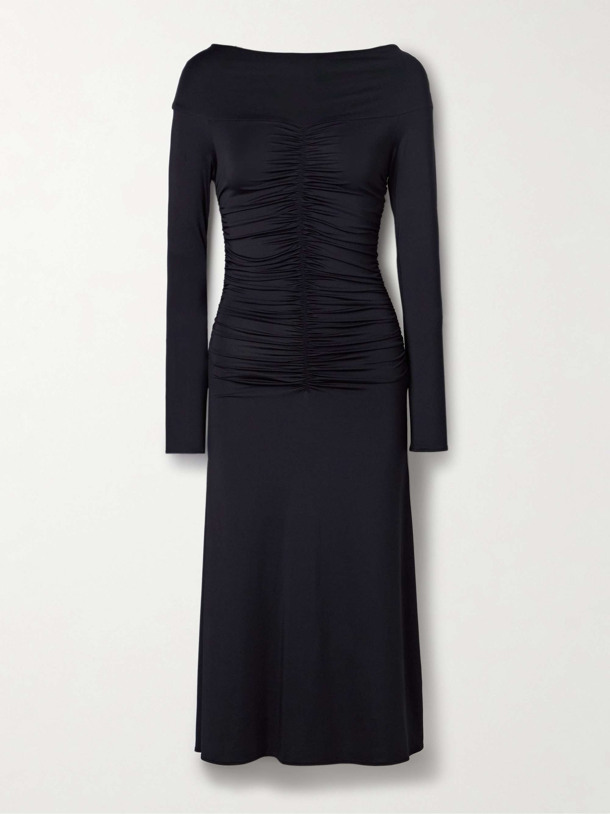Callie Ruched Stretch-Jersey Midi Dress