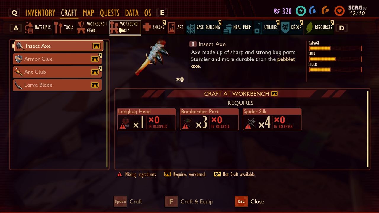 Grounded Axe Insect Axe