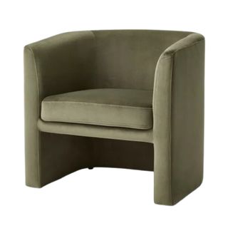 Vernon Upholstered Barrel Accent Chair 