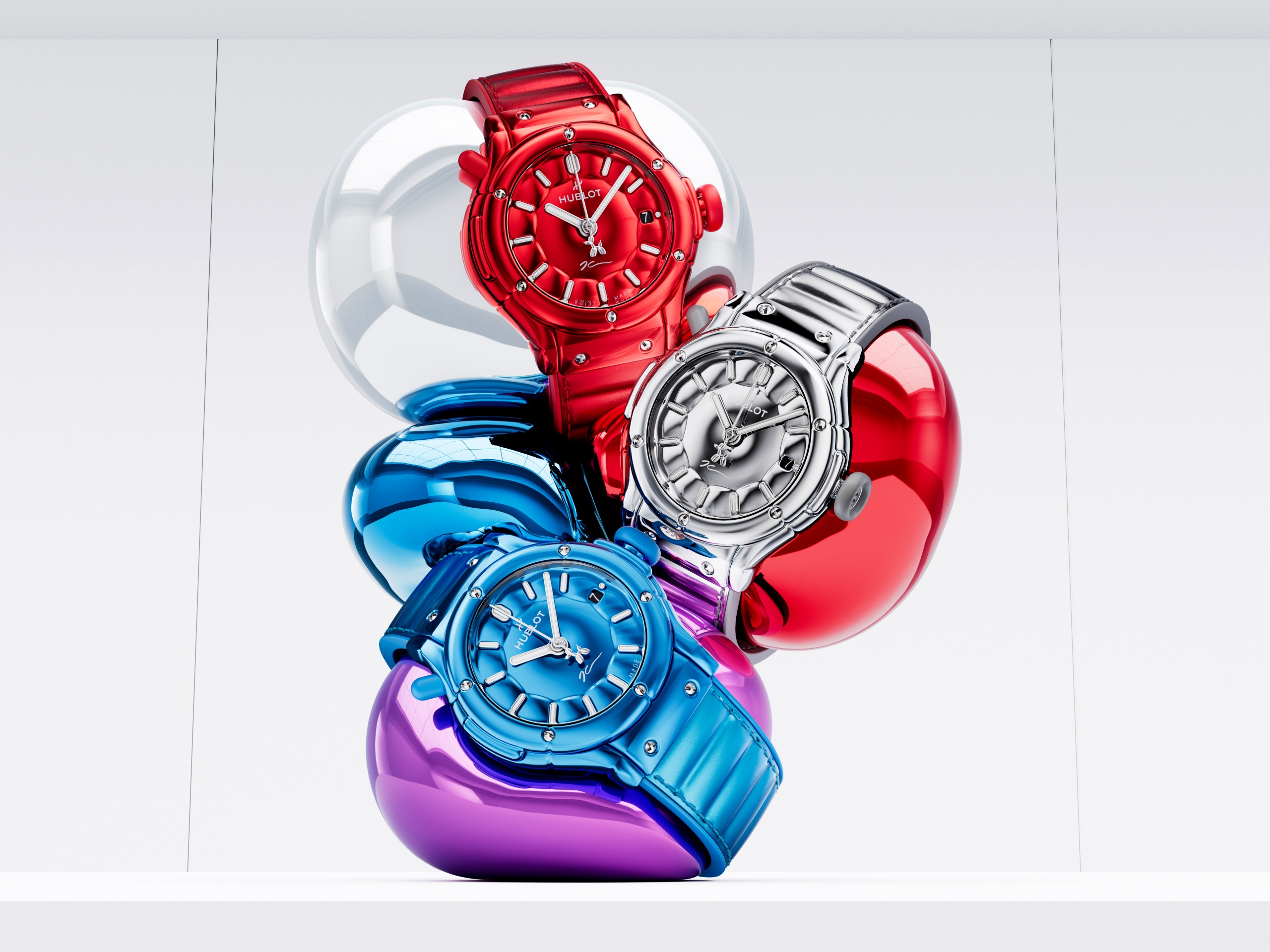 brightly coloured hublot watches
