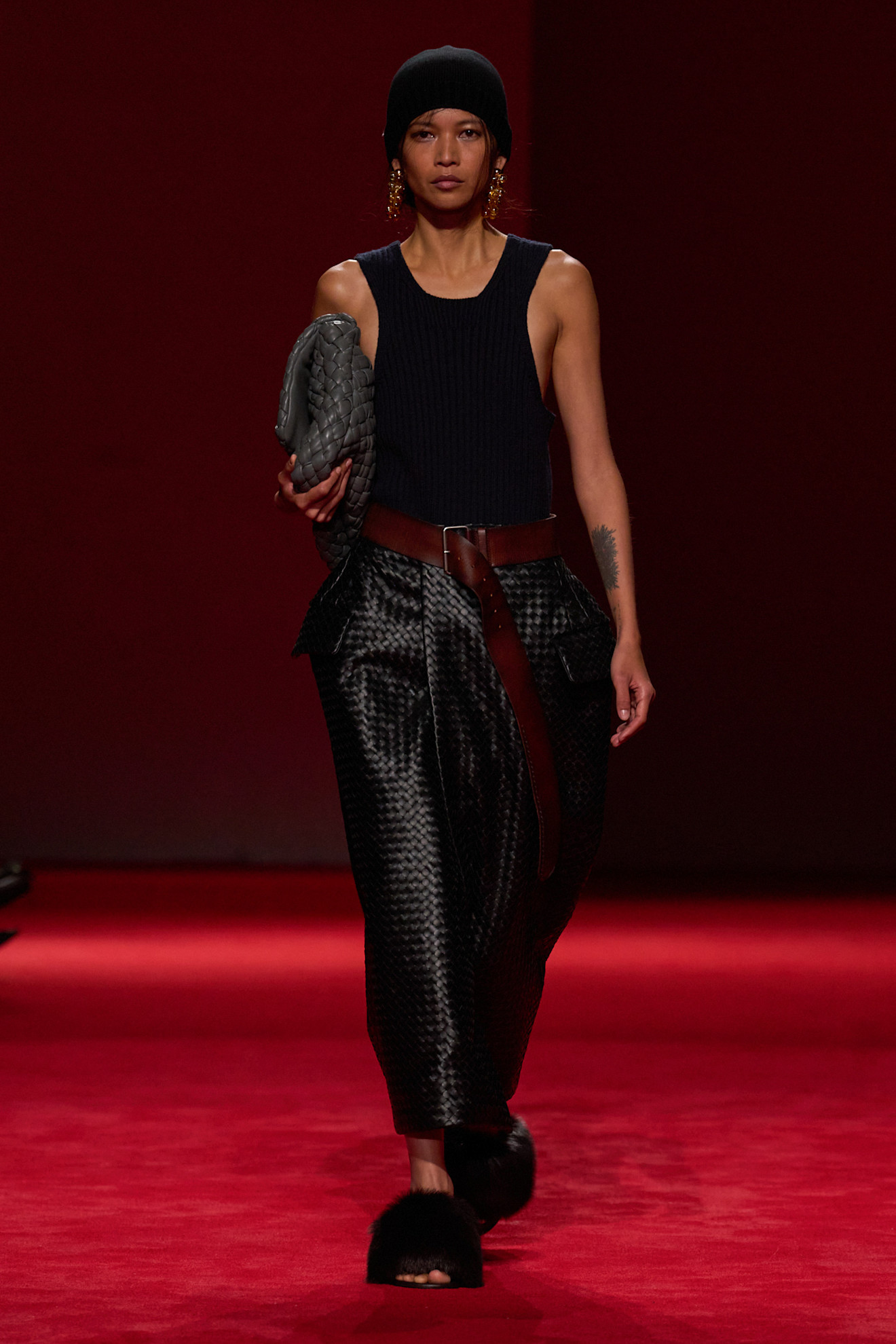 models on the Bottega Veneta Fall 2026 fashion show runway