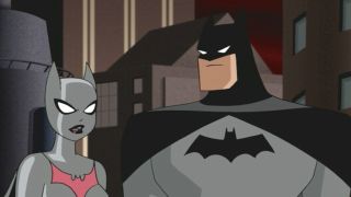 Kyra Sedgwick and Kevin Conroy in Batman: Mystery Of The Batwoman