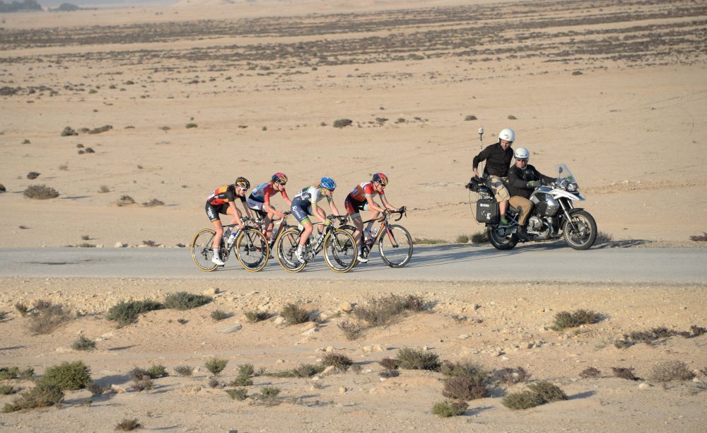 Four riders in the breakaway included Belgian champion Jolien d'Hoore