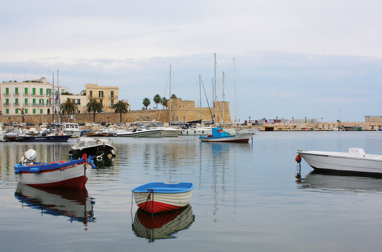 Bari harbour view