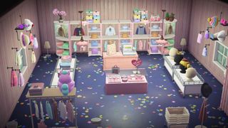 apparel shop in Animal Crossing: New Horizons - Happy Home Paradise