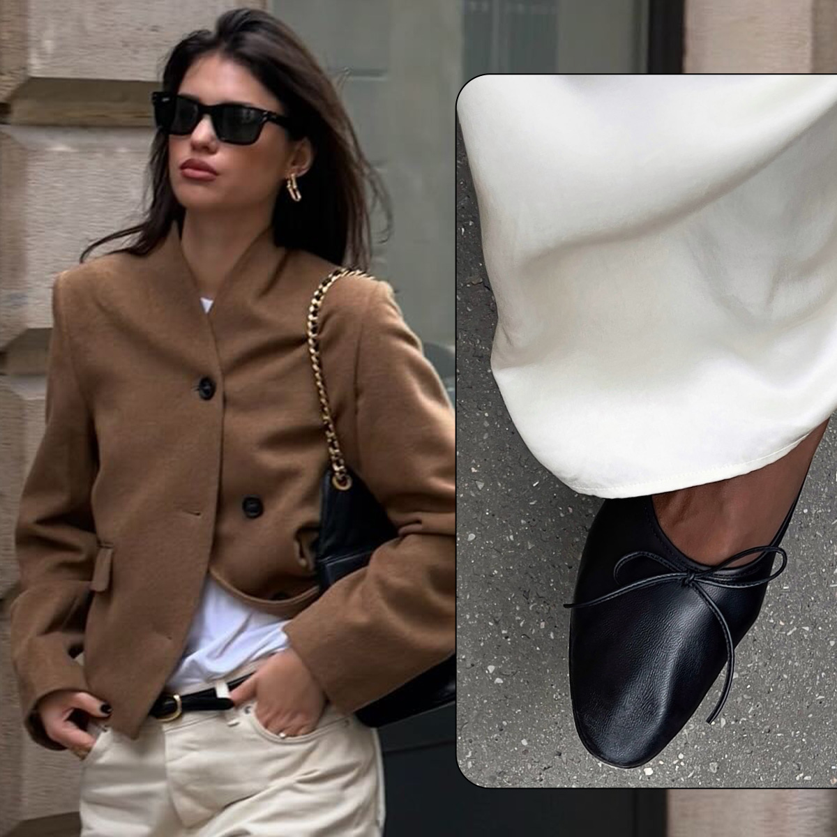fall shoe trends in Paris shown in a collage