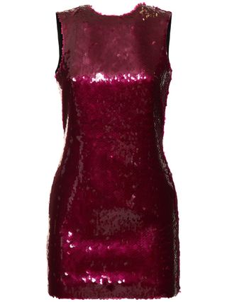 16Arlington Ray sleeveless sequined mini dress