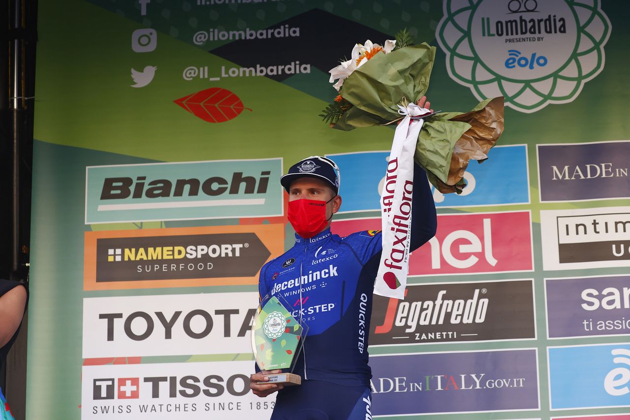 Il Lombardia 2021 115th Edition Como Bergamo 239 km 09102021 Fausto Masnada ITA Deceuninck QuickStep photo Luca BettiniBettiniPhoto2021