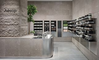 Interior of Aesop Sapporo store in Sapporo, Japan, by Case-Real