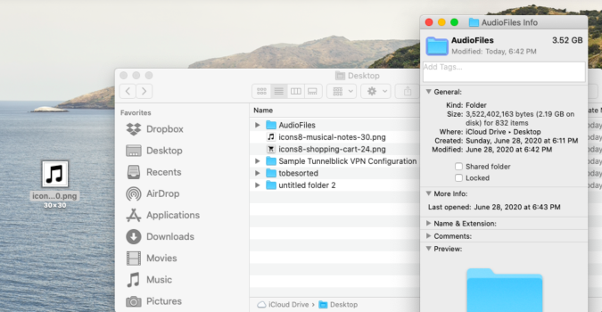 how to open new folder on mac