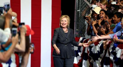 Hillary Clinton campaigns in North Carolina.