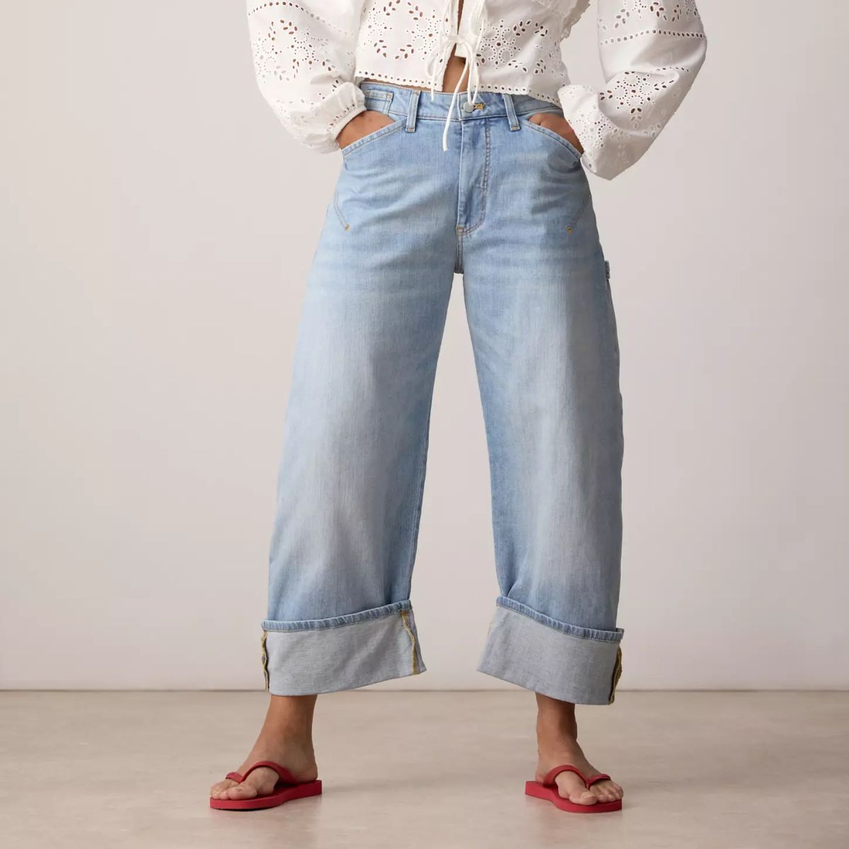 Anthropologie, The Kayden High-Rise Barrel Jeans by Pilcro