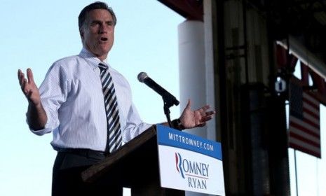 Mitt Romney speaks in Tampa, Fla.