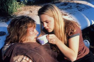 Angel (Melissa George) caring for recovering alcoholic, Irene Roberts (Lynne McGranger)