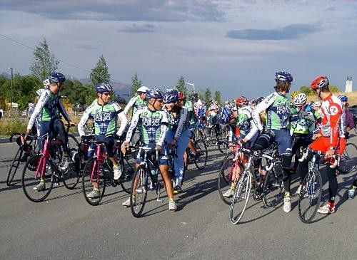 The start of the Allan Butler Memorial Ride