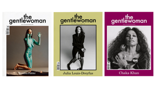 Three recent covers of The Gentlewoman magazine.