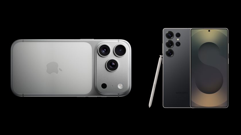 Render of the iPhone 17 Pro Max and Galaxy S25 Ultra
