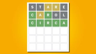 Wordle answer 678 on a yellow background