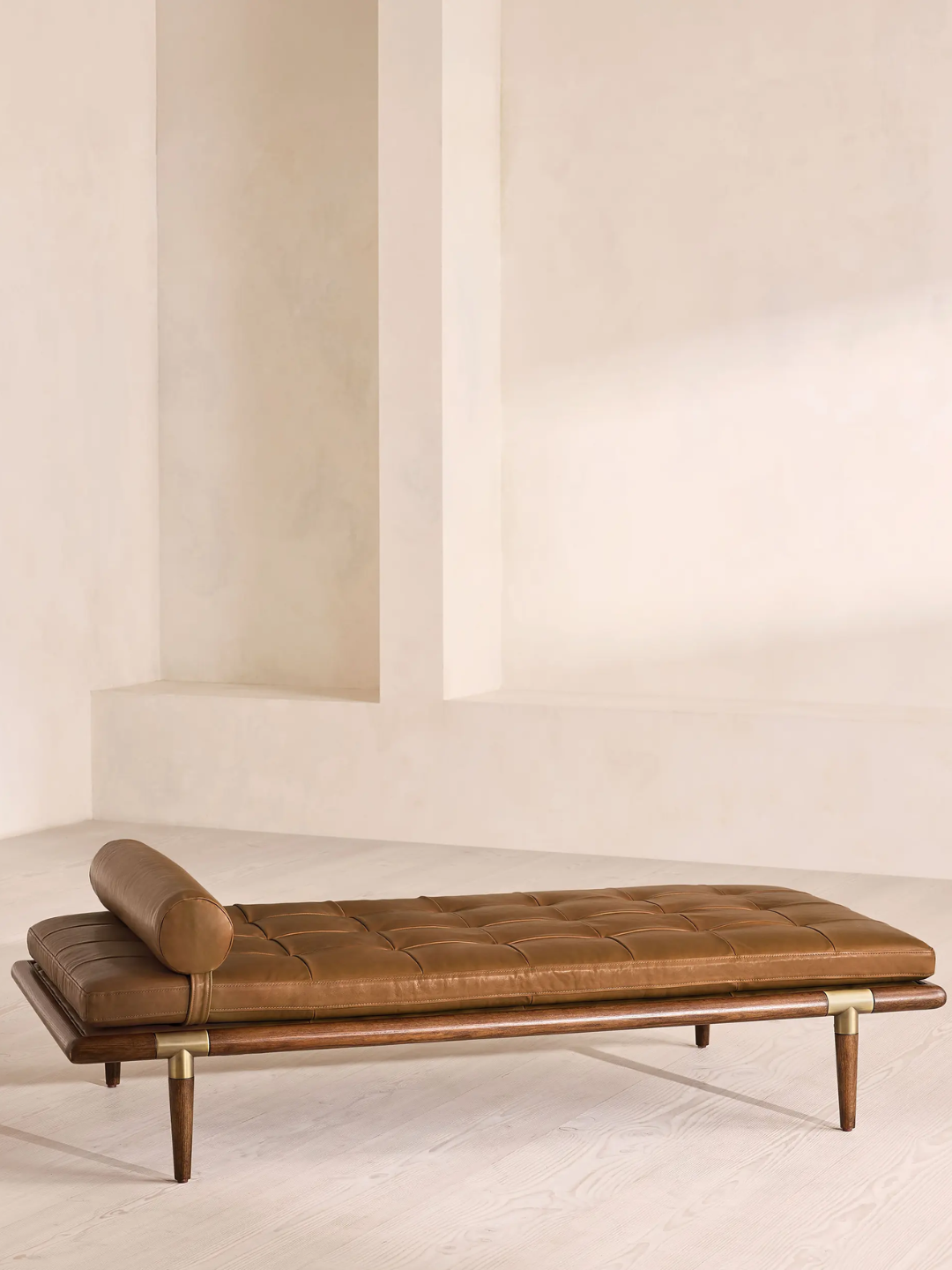 A leather daybed from Soho Home