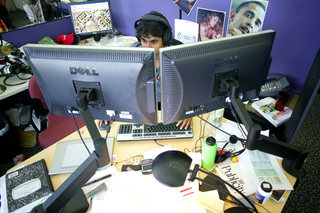 A Google Staffer Hard at Work