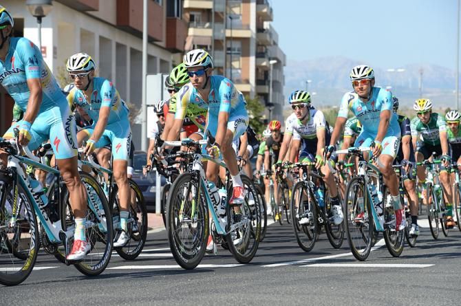 Astana team rallying at the front