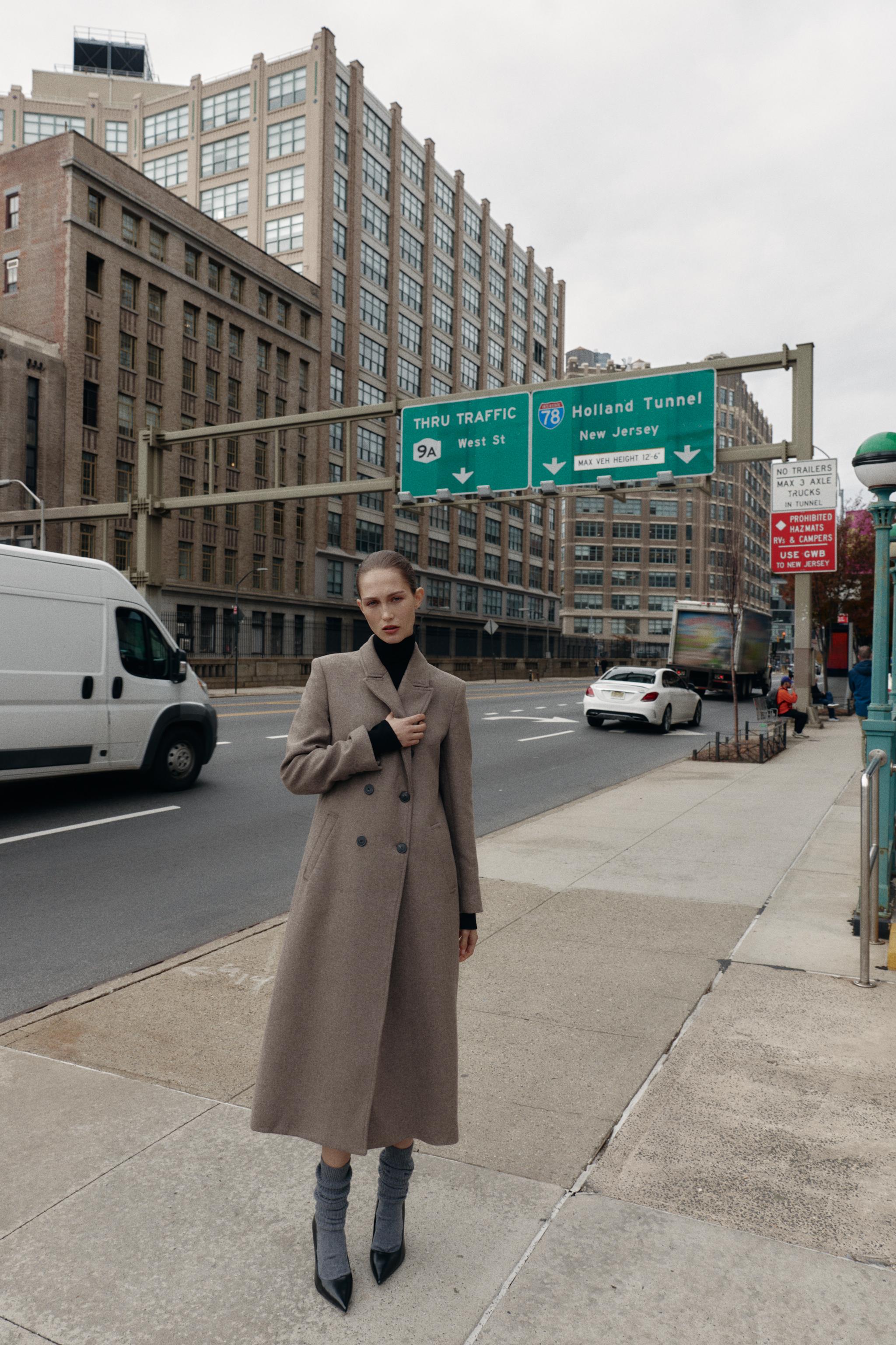 Long Double-Breasted Coat