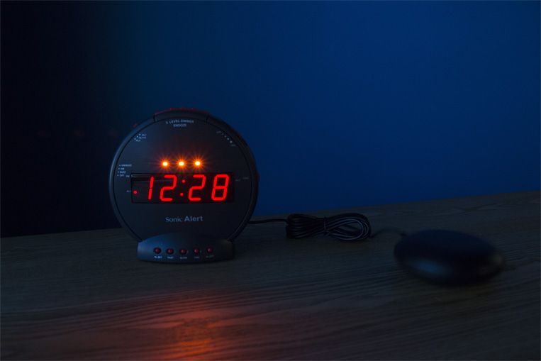 sonic bomb alarm clock functions