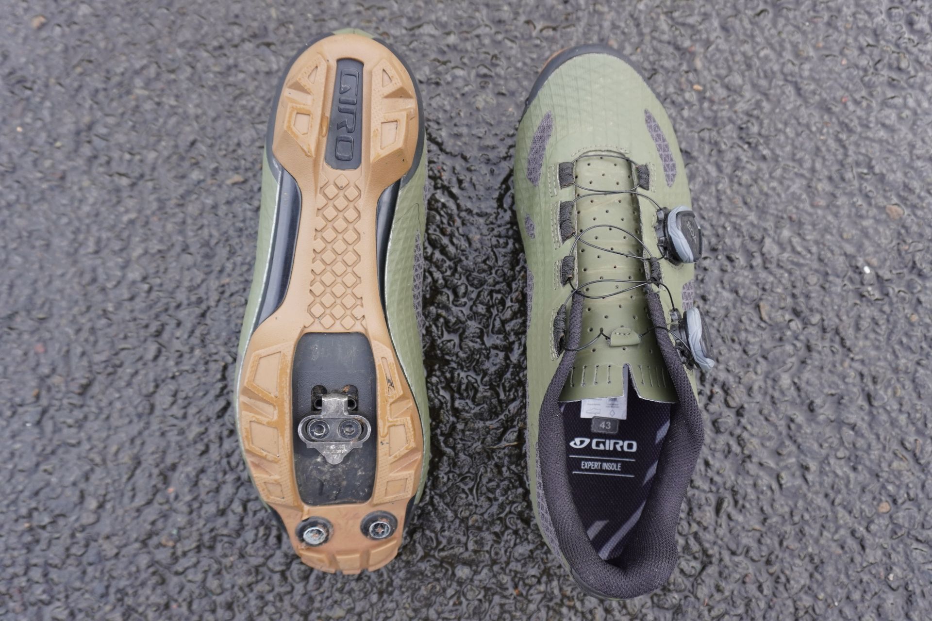 Image shows the Giro Sector MTB gravel cycling shoes