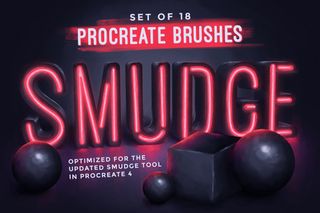 Štětce pro aplikaci Procreate: Tato sada obsahuje 18 štětců pro vytváření efektů prolínání barev a rozmanitých textur: Smudge