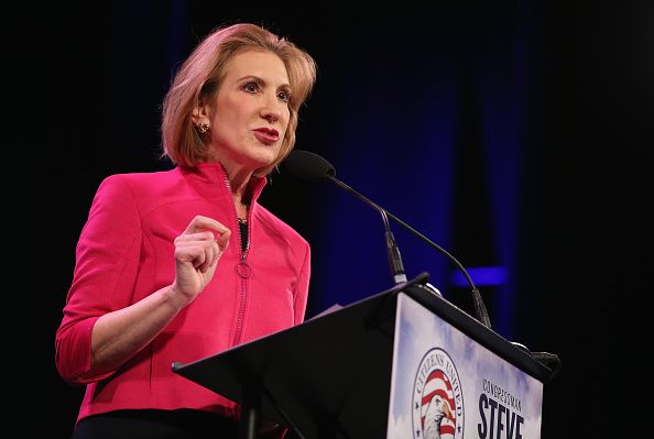 Fiorina allegedly has pre-schoolers participate in pro-life rally.