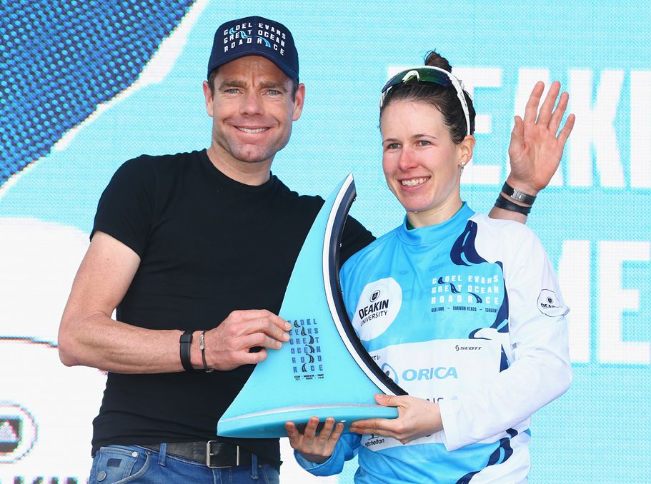 Cadel Evans and Amanda Spratt (Orica-AIS)