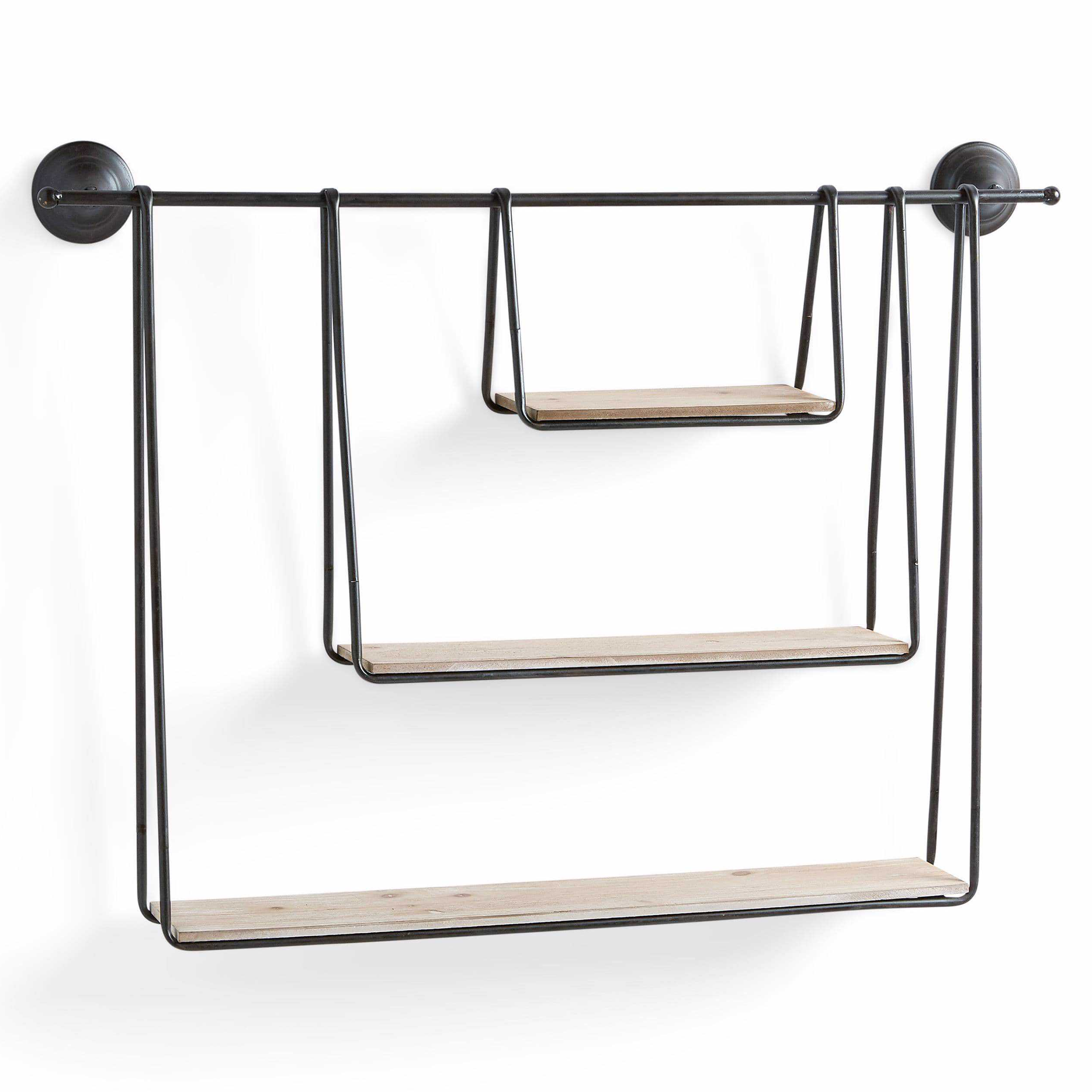 wall bookshelf with interlocking shelves