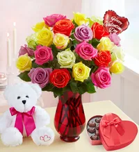 Two dozen assorted roses | $49.99 $29.99 at 1800-Flowers