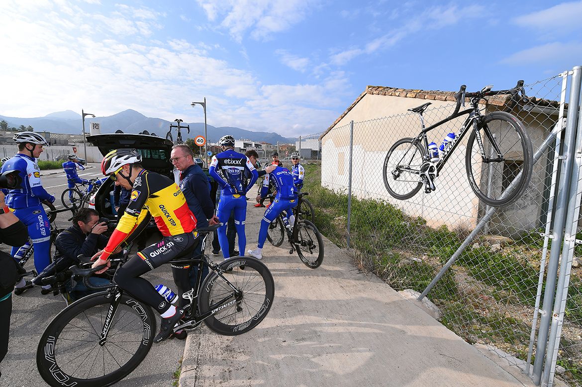 That's one way to keep your bike up?