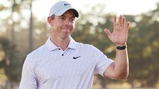 Rory McIlroy celebrates after winning the 2022 CJ Cup