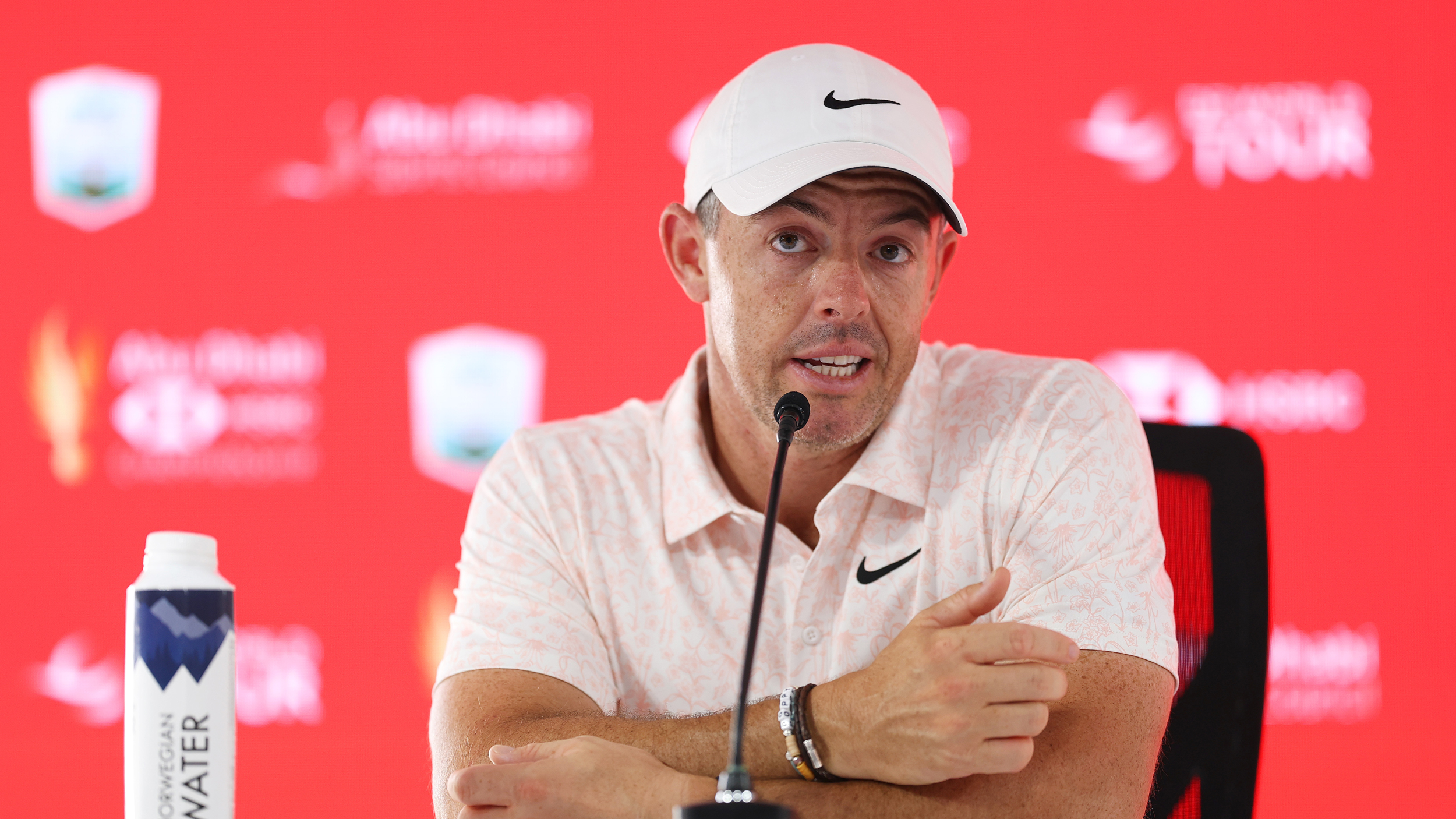 Rory McIlroy speaks at his 2025 Abu Dhabi HSBC Championship press conference