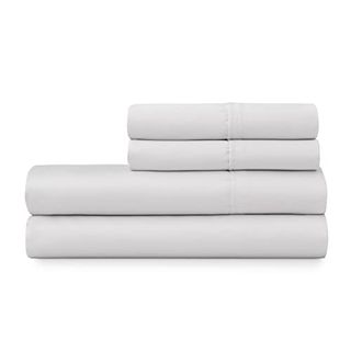 Martha Stewart 100% Cotton Full Size Sheet Set - 4 Piece, Soft, Smooth, Durable, Easy Care, 16