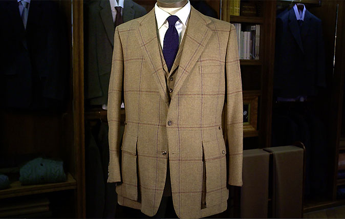 Huntsman tweed sports coat