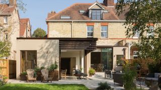 flat roof extension on double storey home