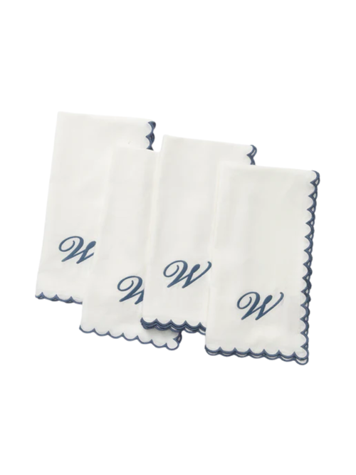 Scallop Border Napkins, Set of 4