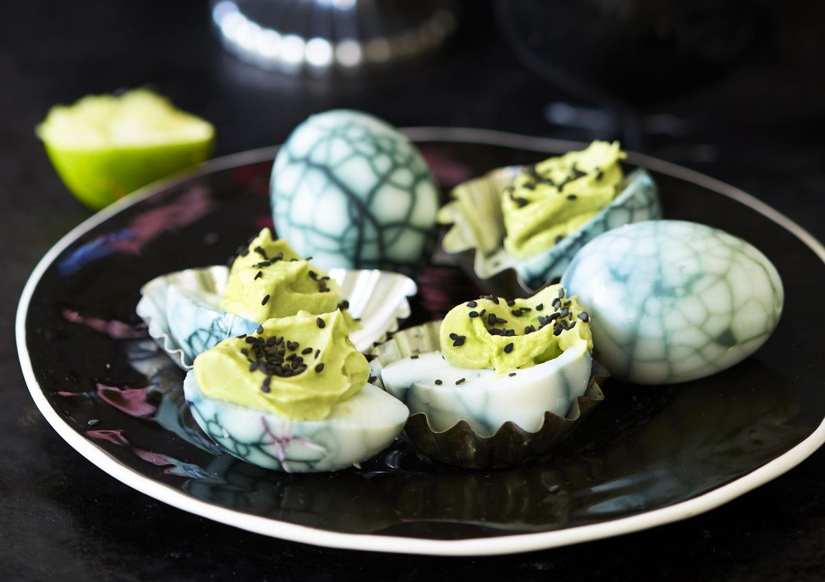 Try these Halloween eggs for a great canapé to impress and spook your guests