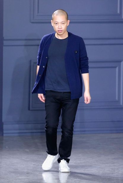 Jason Wu with a coordinating wall color