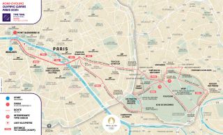 The Paris Olympics time trial course